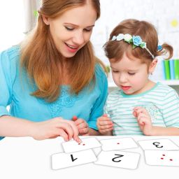clapjoy Fun with Dots & Numbers Flashcards for kids for 6+ Months | 100 Flash Cards image 5