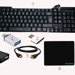 RSG 7 IN 1 COMBO Wired USB Standard Multi-device Keyboard Compatible with Desktop, Laptop, Mac-19