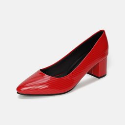 Marc Loire Striped Block Heel Pumps image 4