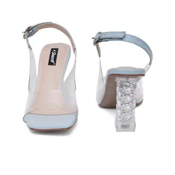 Sherrif Shoes Square Toe Block Heels image 2