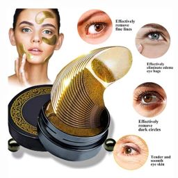 60 pieces Black Hydrogel Eye Mask Under Eye gel Pads, Eye Treatment Mask, Puffy Eyes, Eye Patches, Natural Eye, Puffiness, Moisturizing, firming-24