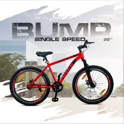 Bump Team-Mate 26" Matte Finish Dual Disc, Double Wall Alloy Rims, Front Shocker 26 T (inch) BMX Cycle-14