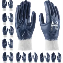 Nitrile Fully Dipped Jersey Safety Gloves 10 Pairs Nitrile Safety Gloves-image-22