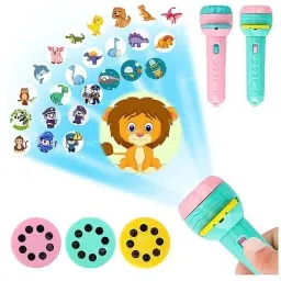 crazybuy Mini Slide Projector Flashlight Torch, Kids Projection Light Toy image 4