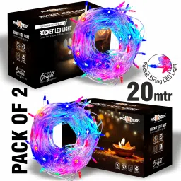 42 LEDs 20 m Multicolor Color Changing Bulb Rice Lights-image-56