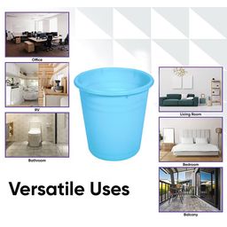 Kuber Industries Blue Set Of 2 Portable Garbage Basket 10 L Each image 4