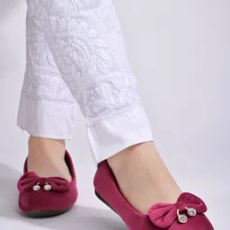 Shoetopia Girls Ballerinas with Bows-image-98