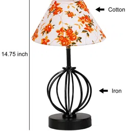 Devansh Printed Iron Base Table Lamps image 5