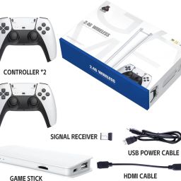 PTCMart Hdmi M15 HD Tv Game Stick 4k 64G With 2.4g Dual Wireless Controllers 64 GB with 15 Emulators, Mario, Crash, GTA, Zelda, Sonic, Tekken3, Street Fighter, 20000+ Games-46