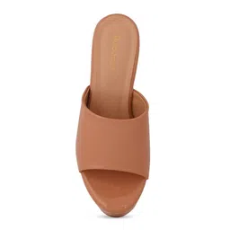 Rubeezz Peach-Coloured Party Block Heels image 4
