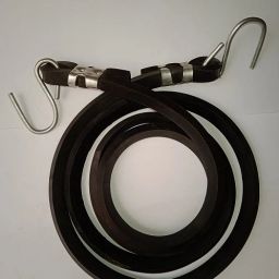 Elastic Bungee Rope, Shock Cord Cable Metal Hooks Tying Behind Bikes rope 4pc Black-14