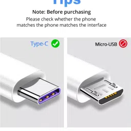 POZUB Type-C Mobile Charging Cable Cord Fast Data Sync Cable for Charging Adapter Charging Pad image 2