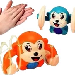 Dancing Monkey Musical Toy – Voice Control Rolling Toy with Lights & Sound-image-24