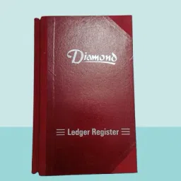 Ladger Register - Register Size - 33.5 x 21 cm Ledger Paper - Half Canvas Bound with Rexine Cover (100 Pages) 1-Part Record Keeping Books-image-37