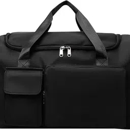 sunesh creation 21 L Gym Duffel Bag - duffle bag with shoe campartment - Black-picture-0