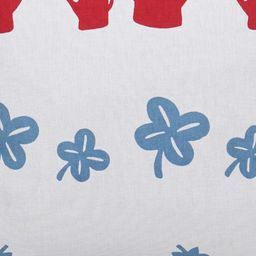 CDI White & Blue Set of 5 Square Cushion Covers image 5