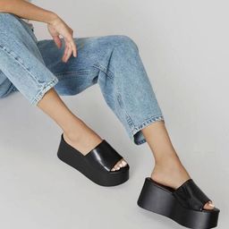 Shoetopia Girls Round Toe Wedges Sandals With Open Back-42