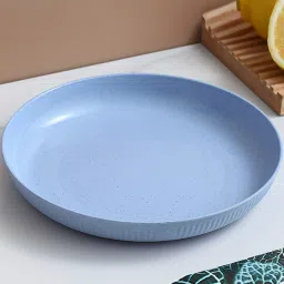 9.05" Unbreakable Wheat Straw Plates-Ideal for Salad,Pasta,Snacks & Dinner Party Dinner Plate-2