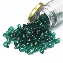 Glass Beads, 12mm Faceted Teardrop, Teal, For Jewelry Making & Craft (250g)-picture-11