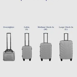 Assembly Set Of 2 Textured Hard Medium-Sized Large-Sized Trolley Bags 40L 85L image 5