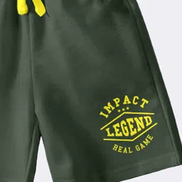 CODEZ Boys Pack Of 3 Typography Printed Shorts image 2