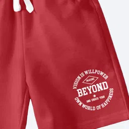 CODEZ Boys Pack Of 2 Typography Printed Shorts image 5