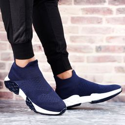 HERE&NOW Men Mesh Running Non-Marking Shoes-picture-2