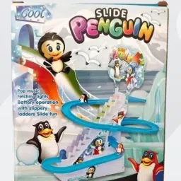 3- Little Penguin Track Slide Race Climb Escelator Play toy-image-19