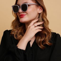 SUNNIES Women Round Sunglasses with Polarised Len-SNS-11684-C026-image-42