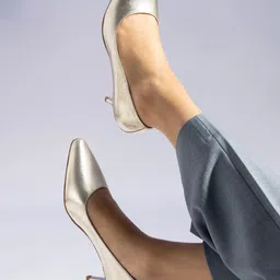 MIORAH Leather Kitten Heeled Pumps-22