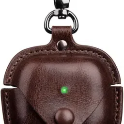 KHR Leather Press and Release Headphone Case For Apple AirPods 4 Gen-image-35