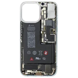 QUIX X-Ray Stylish Soft TPU Back Cover for Apple iPhone 14 Plus (Supports Wireless Charging, Multi Color)-image-6