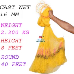 CAST NET 16 MM WEIGHT 3.300 KG Aquarium Fish Net-image-4