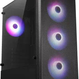 ZEBRONICS APEX Gaming Cabinet, Full-Tower, E-ATX/ATX/mATX/ITX, 4 ARGB Fans Full Tower Cabinet with USB 2.0 and USB 3.0 Ports Compatible with Gaming Console-16