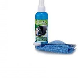 spincart 3 in 1 Screen Cleaning Set for PC, Laptops, Monitors, Mobiles, LCD, LED, TV/Professional Quality 100ml with Micro Fibre Cloth and Brush for Computers, Laptops, Mobiles image 2
