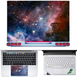 SDM 3in1 Accessories Combo Kit - Laptop skin sticker Decal with Touch Pad Skin Guard , trackpad skin transparnt Compatible for AllLaptops 15.6 Inch natural image202 Combo Set-picture-10