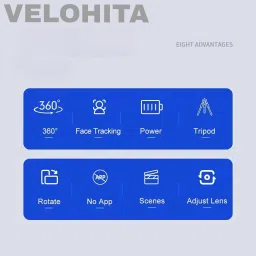 VELOHITA P01 360 degree rotation follow live phone gimble for youtube vlog shooting 2 Axis Gimbal for Mobile image 4