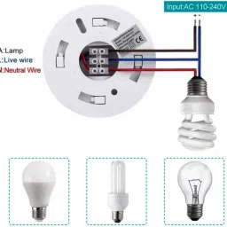 BALRAMA 1200 W 360 Degree PIR Motion Sensor Switch for Lights Infrared Detector Ceiling Pulse Induction Metal Detector image 5