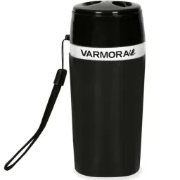 Varmora Aqua Optima | 300 ml SS Insulated Water Bottle | 100% Virgin Plastic | Hot & Cold Compatible- Black-picture-2