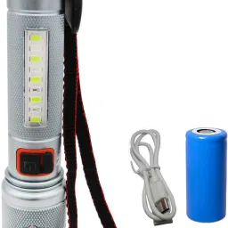 Self Defence Torch with Seat Belt Cutter 5 Lighting Modes With Red-Blue Blinker Torch-6
