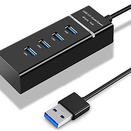 Swiztek 4-Port USB 3.0 Hub – High-Speed Data Transfer, Ultra-Slim & Lightweight, Plug & Play, Compatible with MacBook, Laptop, PC, Surface, XPS, and More image 2