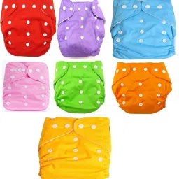 Reusable Baby Washable Adjustable Cloth button Diaper Nappies For Babies-5