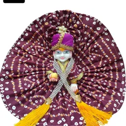 ( SIZE - 5 ) Laddu Gopal ji pagdi and mala beautiful fancy dress ko Dress-image-40