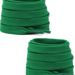 LOSA Forest Green Color Flat 48 Inches Wide Athletic Sneakers Boot Strings Shoe Lace-image-49