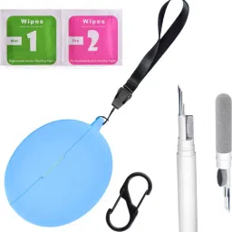 Leiox Silicone Press and Release Earbuds Case For OnePlus Nord Buds 3 / OnePlus Nord Buds 3 Pro Case With Cleaner Kit & Lanyard-6