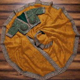 Embroidered Bollywood Art Silk Saree-image-58