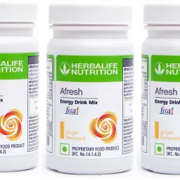 Afresh Energy Drink Mix - Ginger Flavor Combo Pack Of 3 Energy Drink-image-93