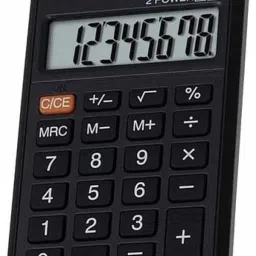 SUPER ELECTRONIC EXTRA LARGE DISPLAY 8 DIGITS AUTO ON/OFF RUBBER KEY DAILY & EXAM USES BasicCalculator-22