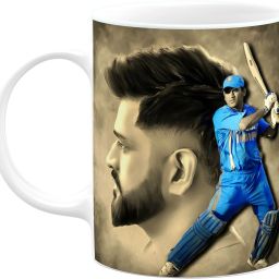 Ms Dhoni mug Captain Cool Mahi CSK Chenai Super King dhoni Cup (J) Ceramic Coffee Mug-image-43