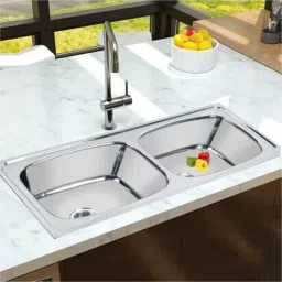 Glossy Finish Stainless Steel Sink with SS Coupling And adjustable Plastic Pipe Monarch_45x20x9_DB Vessel Sink-image-78